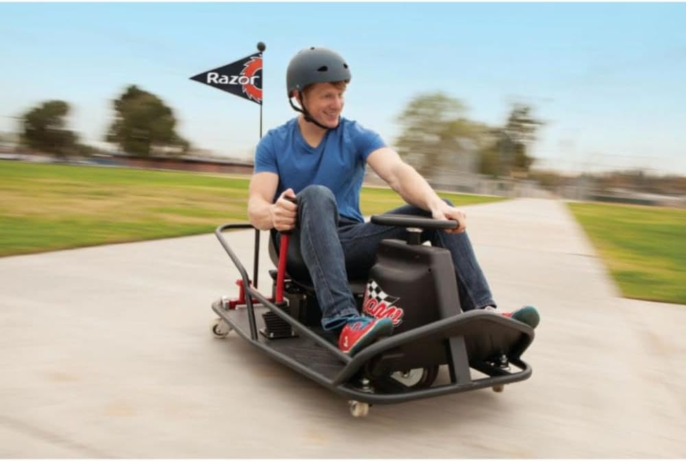 RAZOR Crazy Cart XL Electric Ride-On Vehicle - Black
