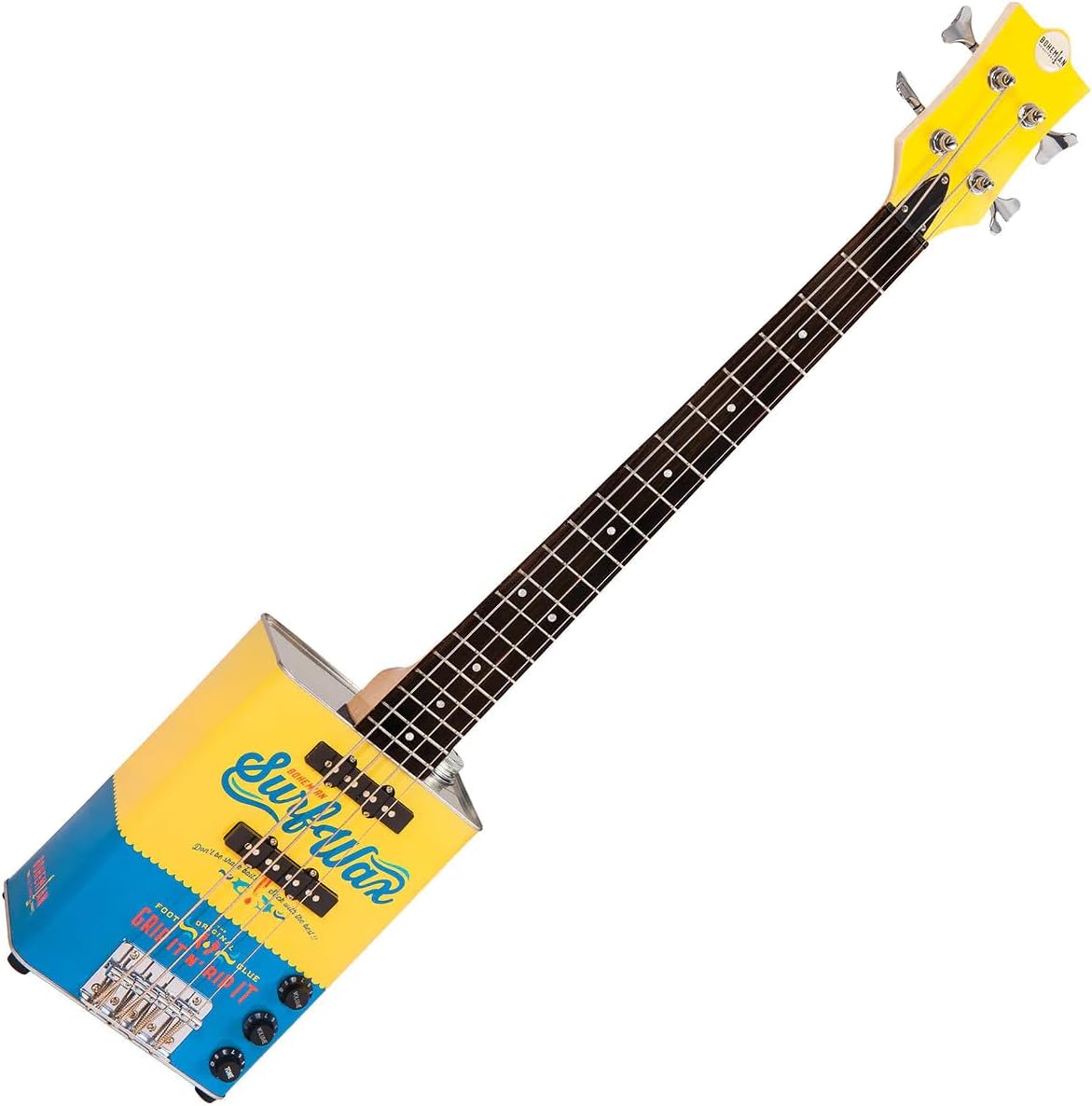 BOHEMIAN Oil Can Bass Guitar - Surf Wax