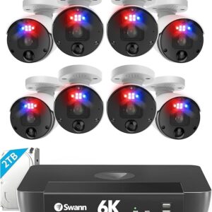 SWANN Enforcer SWNVK-1690008 16-channel 4K Ultra HD NVR Security System - 4 TB  8 Cameras