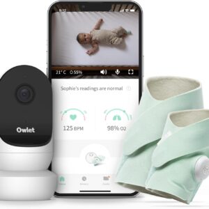 OWLET Baby Monitor Duo Plus Smart Sock 3 & Cam 2 Bundle - Mint