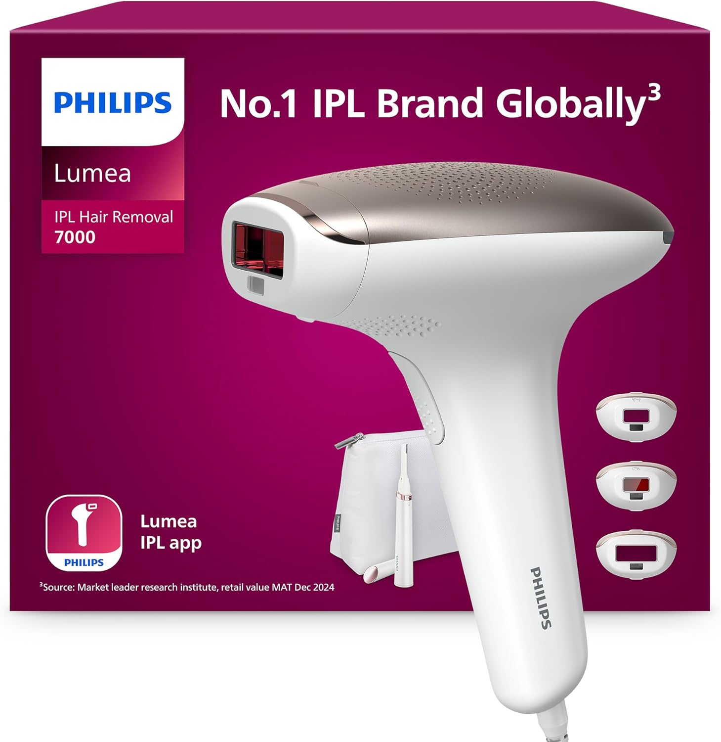 PHILIPS Lumea IPL 7000 Series BRI923 00 IPL Hair Removal System with Pen Trimmer - White