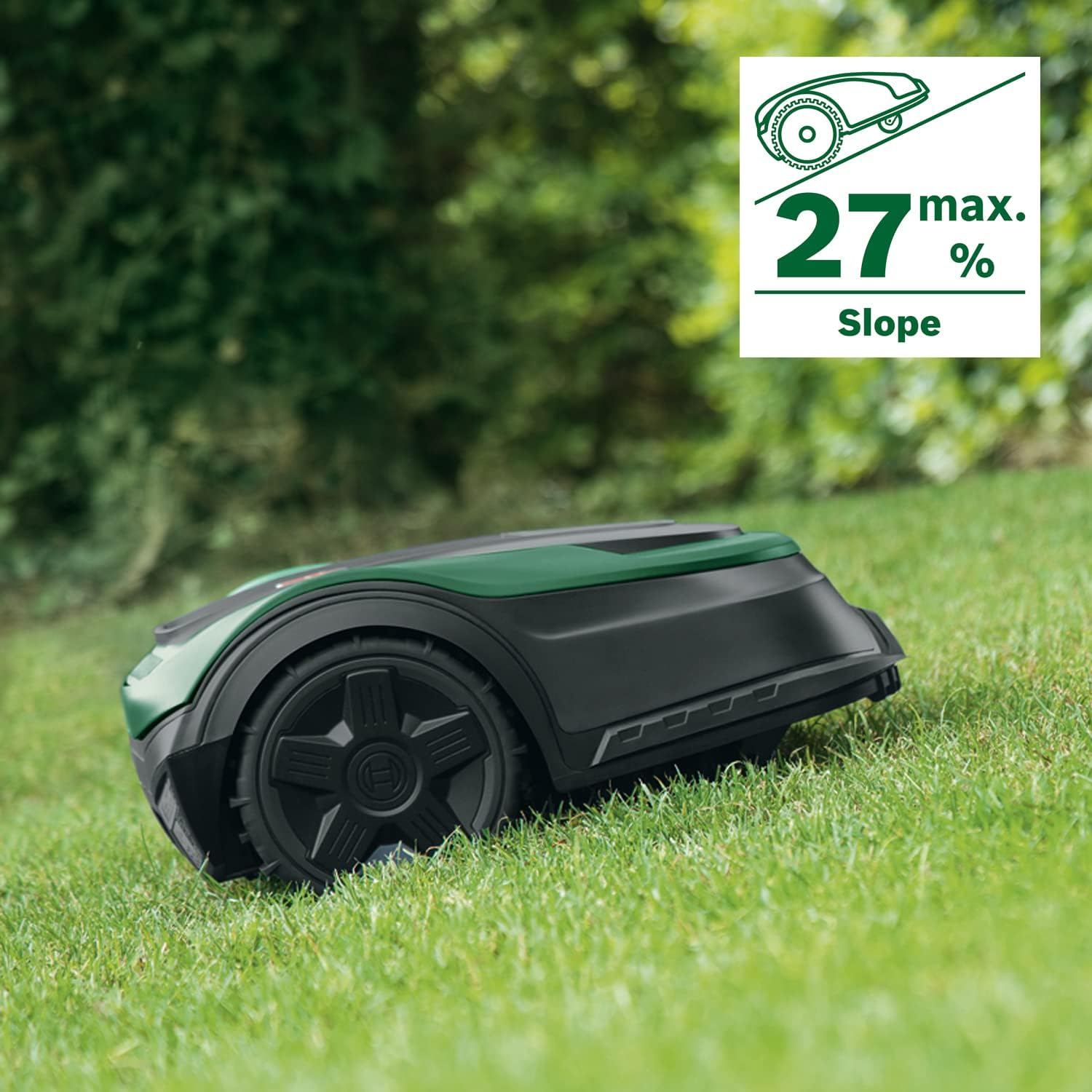 BOSCH Indego S+ 500 Cordless Robot Lawn Mower - Black & Green