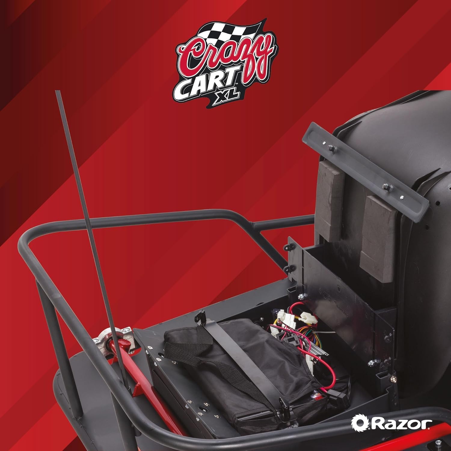 RAZOR Crazy Cart XL Electric Ride-On Vehicle - Black