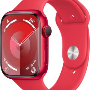 APPLE Watch Series 9 Cellular - 45 mm (PRODUCT)RED Aluminium Case with (PRODUCT)RED Sport Band  M L