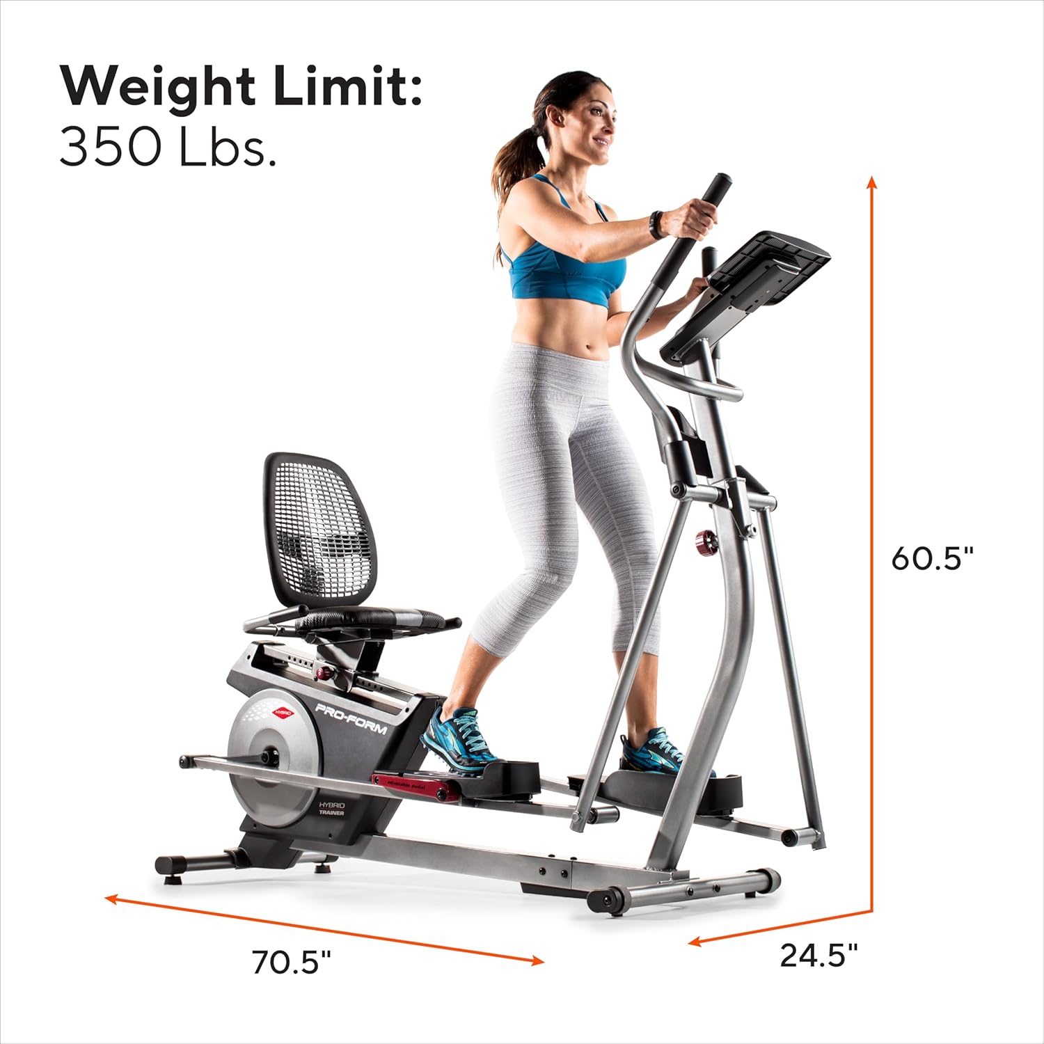 PROFORM Hybrid Trainer XT Elliptical Machine - Grey