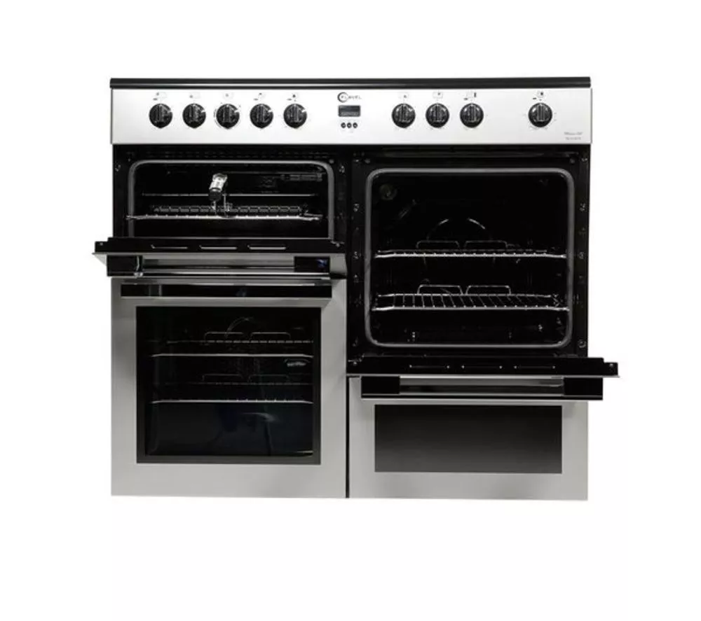 FLAVEL MLN10CRS Electric Ceramic Range Cooker - Silver & Chrome - Image 7