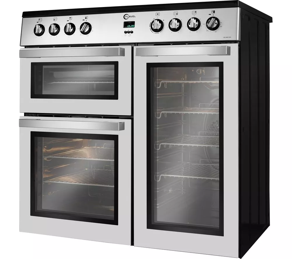FLAVEL MLN9CRS 90 cm Electric Range Cooker - Silver - Image 2