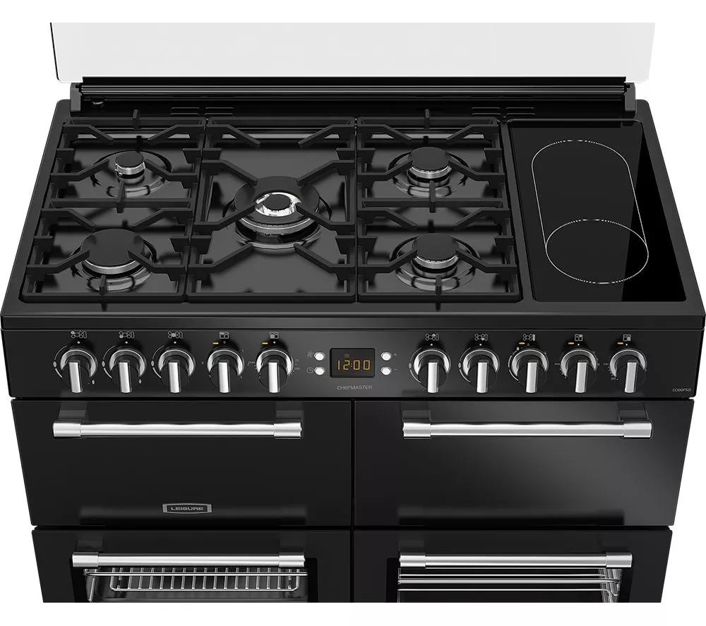 LEISURE Chefmaster CC100F521K 100 cm Dual Fuel Range Cooker - Black - Image 4