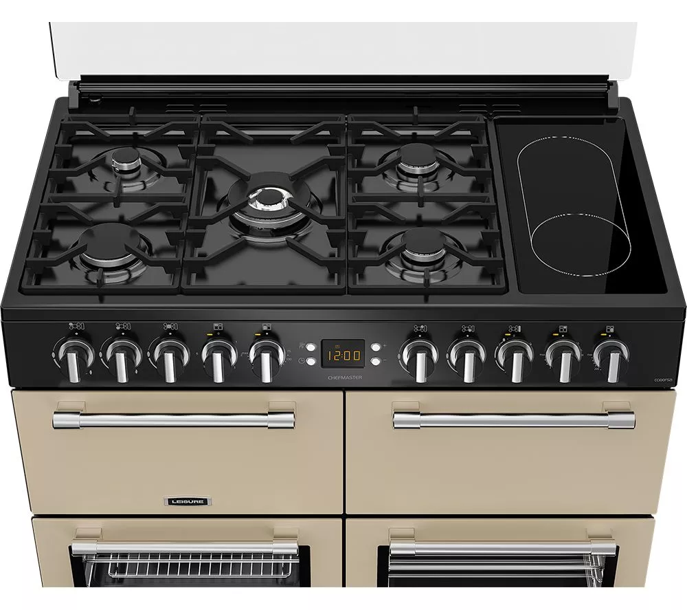 LEISURE Chefmaster CC100F521C 100 cm Dual Fuel Range Cooker - Cream & Black