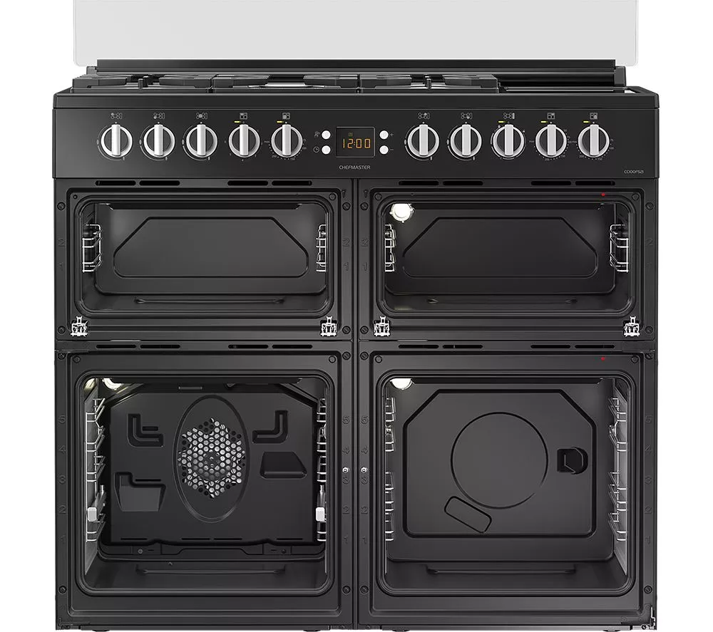 LEISURE Chefmaster CC100F521C 100 cm Dual Fuel Range Cooker - Cream & Black