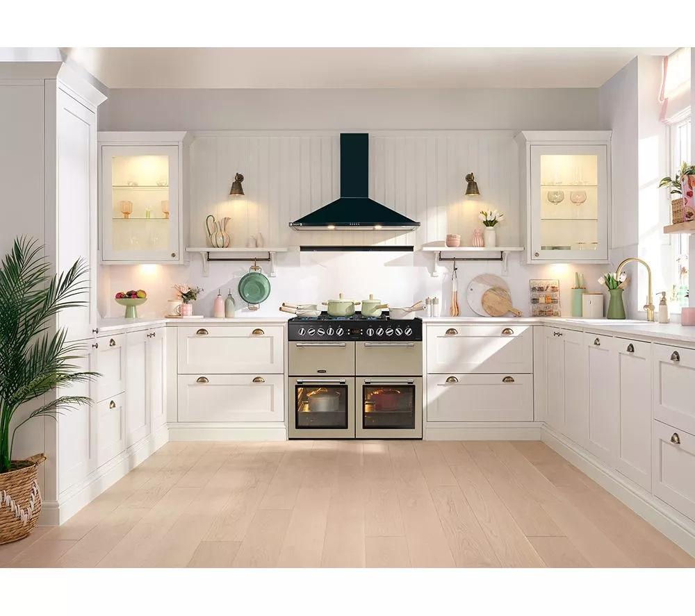 LEISURE Chefmaster CC100F521C 100 cm Dual Fuel Range Cooker - Cream & Black