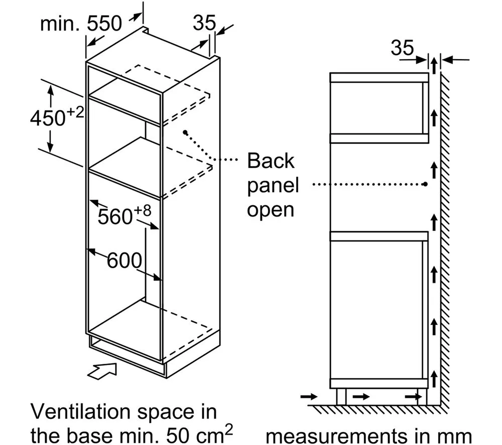 BOSCH CMA583MB0B Built-in Combination Microwave - Black - Image 5