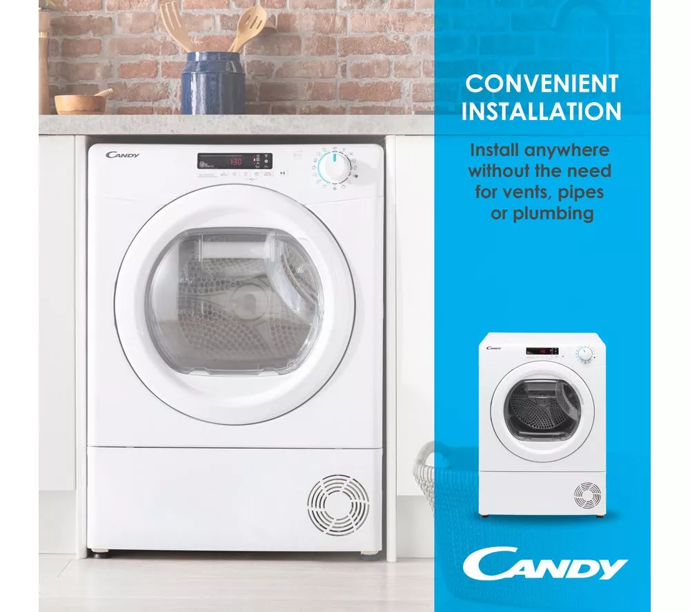 CANDY BCTD H7A1TBE-80 WiFi-enabled Integrated 7 kg Heat Pump Tumble Dryer