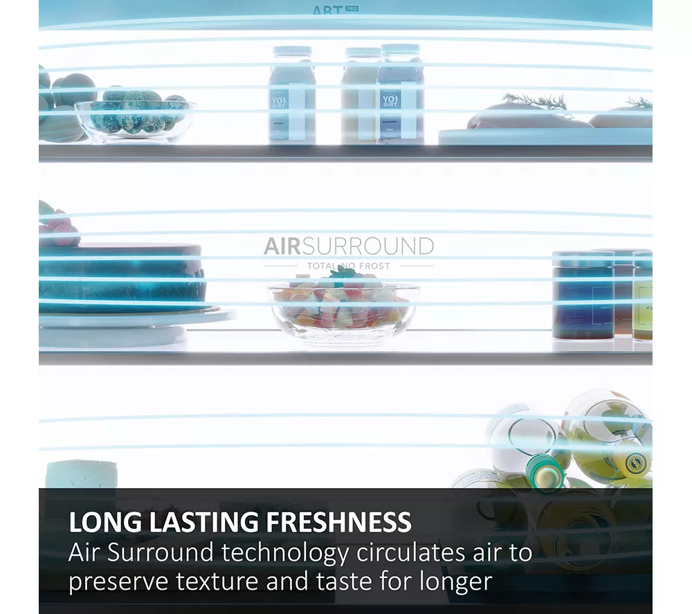 HAIER HFR5719ENMP Fridge Freezer - Platinum Inox