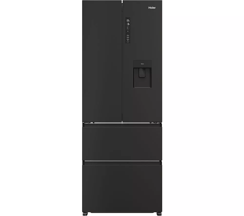 HAIER HFR5719EWPB Fridge Freezer - Slate Black