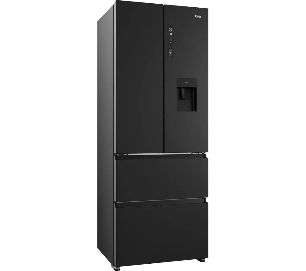 HAIER HFR5719EWPB Fridge Freezer - Slate Black