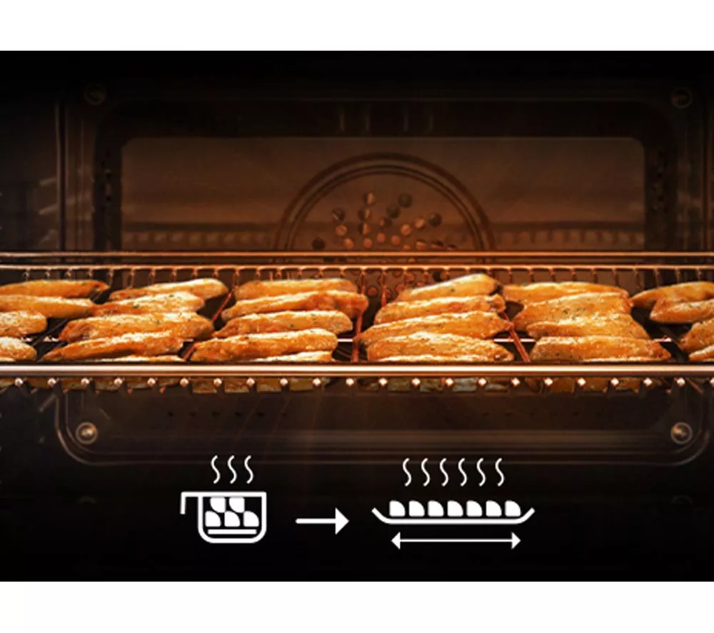 SAMSUNG Bespoke Series 4 NQ5B4553FBK U4 Built-in Compact Combination Microwave - Black Glass - Image 7