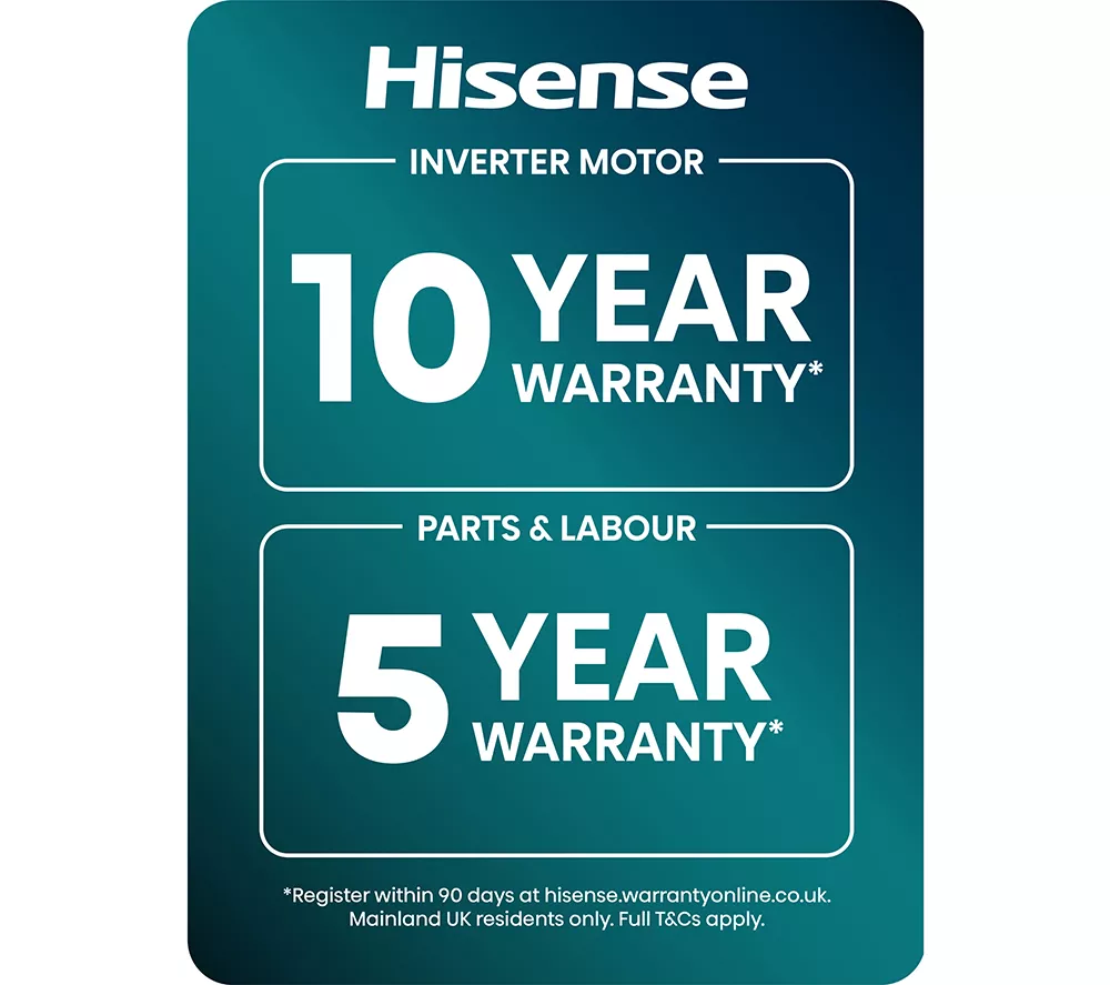 HISENSE 5S Series Auto Dosing WF5S1245BB WiFi-enabled 12 kg 1400 Spin Washing Machine - Black - Image 2
