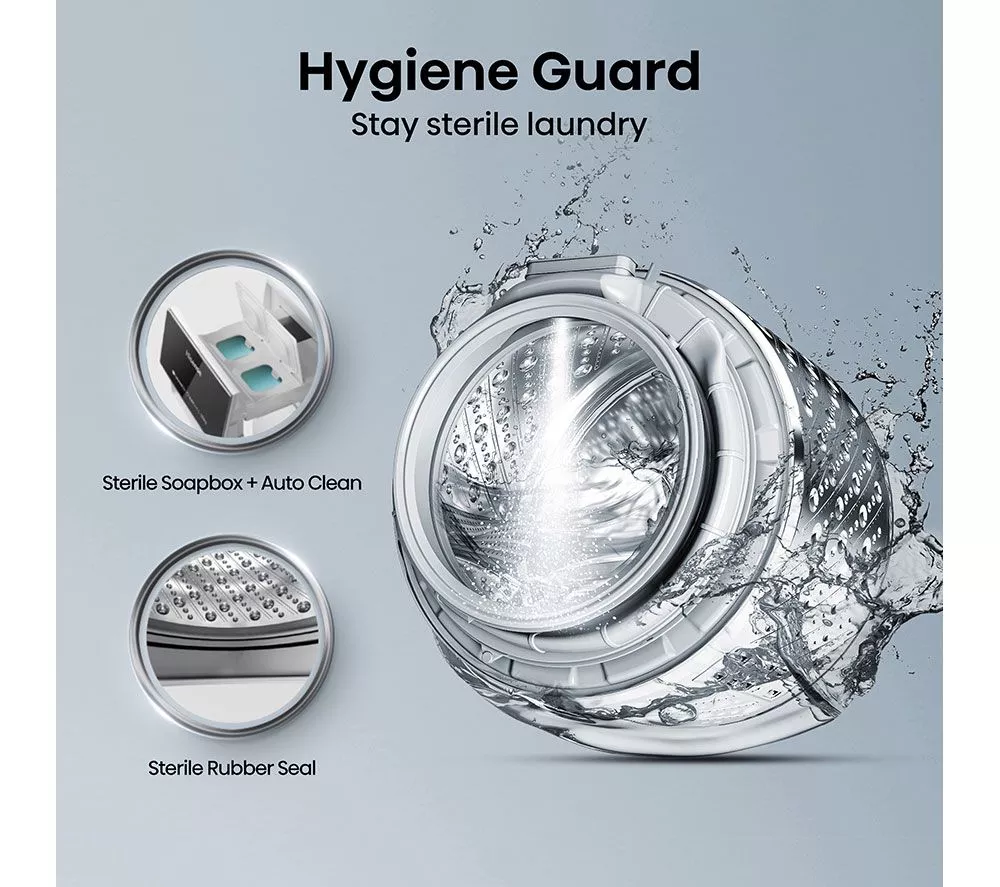 HISENSE 5S Series Auto Dosing WF5S1245BB WiFi-enabled 12 kg 1400 Spin Washing Machine - Black - Image 7