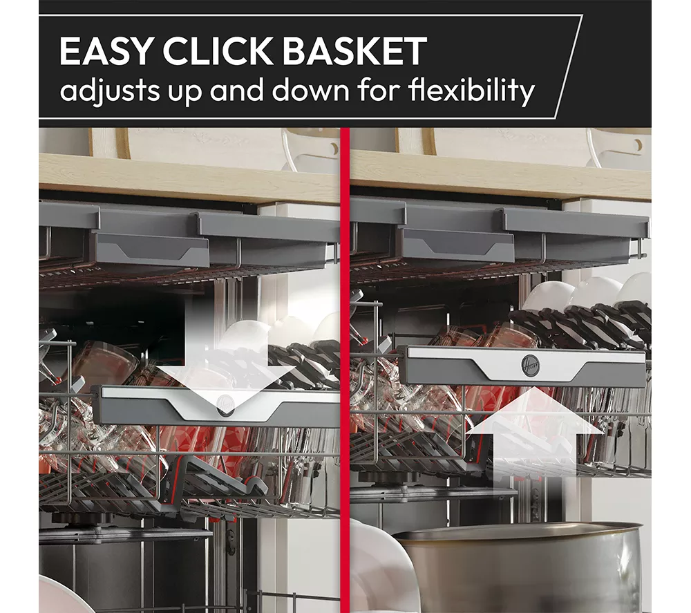 HOOVER H-Dish 700 H6F6B4S1PXUK-80 Full-size WiFi-enabled Dishwasher - Grey - Image 8