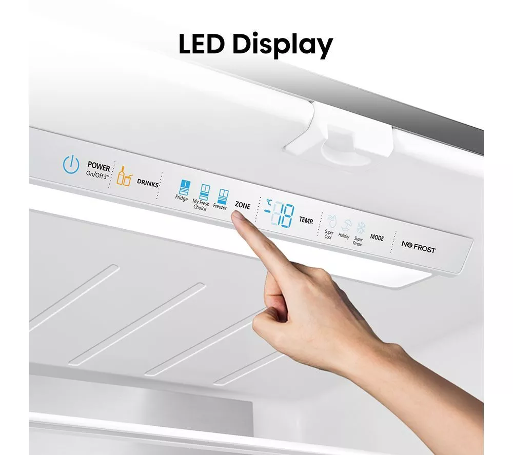 HISENSE PureFlat RF540N4WFE Fridge Freezer - Black Stainless Steel