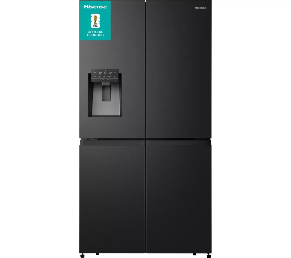 HISENSE RQ760N4SBFE American-Style Smart Fridge Freezer - Black