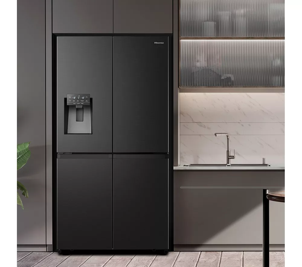 HISENSE RQ760N4SBFE American-Style Smart Fridge Freezer - Black