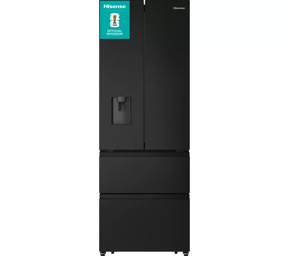 HISENSE PureFlat RF632N4WFE Fridge Freezer - Black Stainless Steel