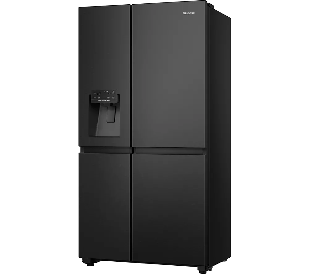 HISENSE PureFlat RS818N4IFE American-Style Smart Fridge Freezer - Black Stainless Steel