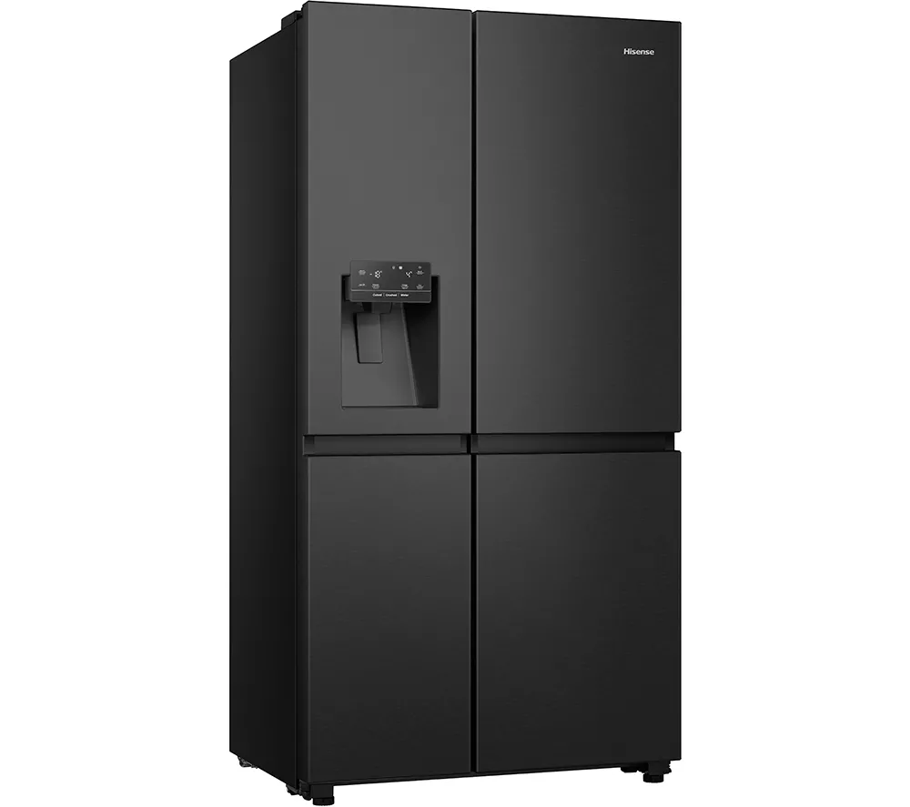 HISENSE PureFlat RS818N4IFE American-Style Smart Fridge Freezer - Black Stainless Steel