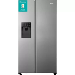 HISENSE PureFlat RS694N4TIE American-Style Fridge Freezer - Stainless Steel