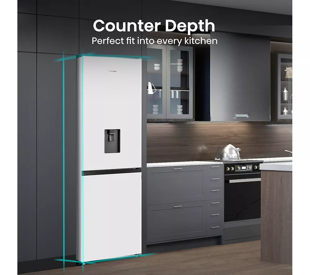 HISENSE RB390N4WWE 60 40 Fridge Freezer - White