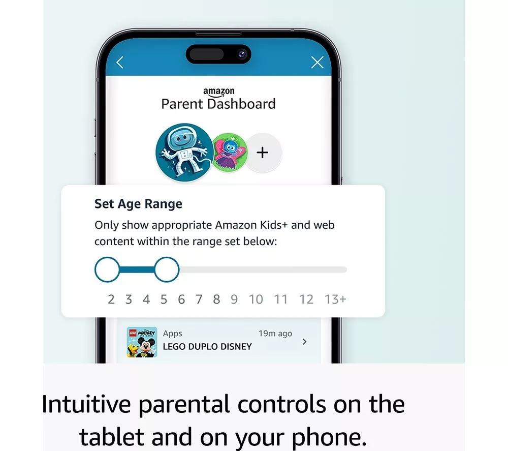 AMAZON Fire HD10 Kids 10.1" (ages 3-7) Tablet (2023) – 32 GB Pink