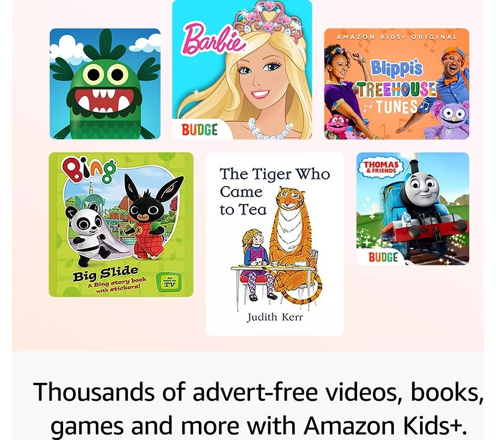 AMAZON Fire HD10 Kids 10.1" (ages 3-7) Tablet (2023) – 32 GB Pink