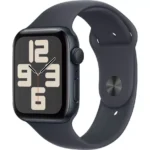 APPLE Watch SE (2023) - 44 mm Silver Aluminium Case with Storm Blue Sport Band  S M