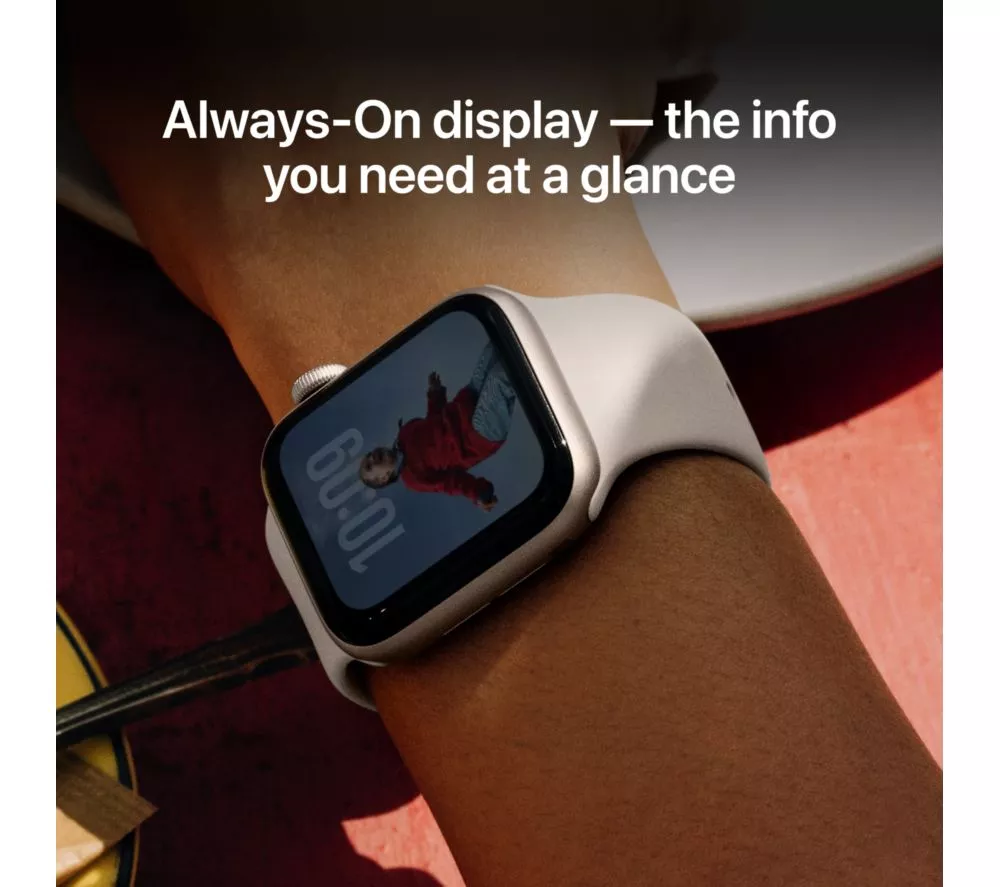 APPLE Watch SE (2023) - 44 mm Starlight Aluminium Case with Starlight Sport Band M L