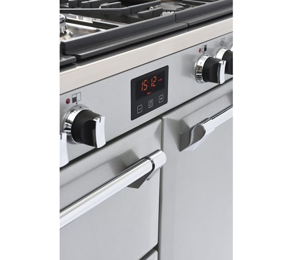 STOVES Ellingwood 90DFT MET SV 90 cm Dual Fuel Range Cooker - Metallic Silver
