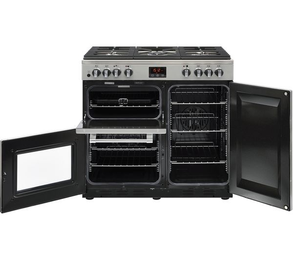 STOVES Ellingwood 90DFT MET SV 90 cm Dual Fuel Range Cooker - Metallic Silver