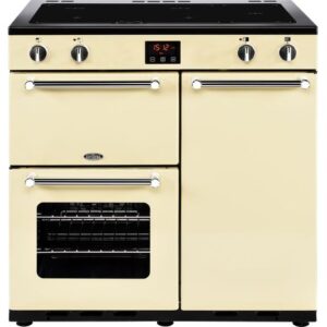 BELLING Kensington 90 cm Electric Induction Range Cooker - Cream & Chrome