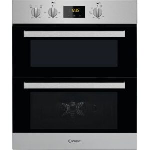 INDESIT Aria IDU 6340 IX Electric Built-under Double Oven - Stainless Steel