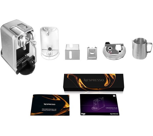 NESPRESSO by Sage Creatista Plus BNE800BSS Coffee Machine - Stainless Steel