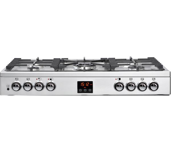 BELLING Gourmet 90DFT 90 cm Dual Fuel Range Cooker - Stainless Steel