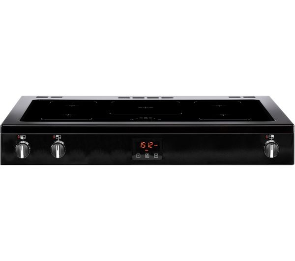 BELLING Kensington 100Ei Electric Induction Range Cooker - Black & Chrome - Image 3