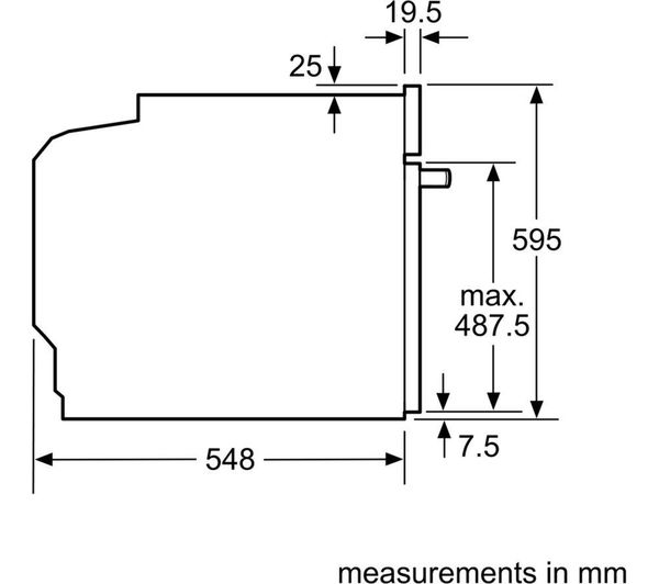 BOSCH Series 4 HBS573BS0B Electric Pyrolytic Oven - Stainless Steel