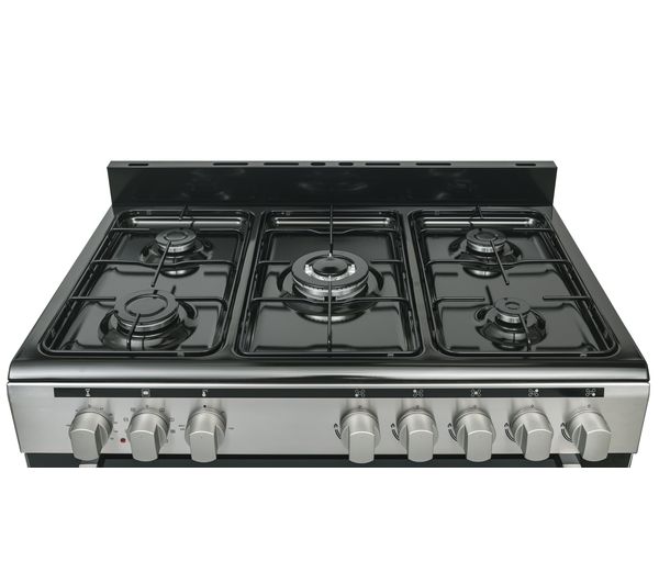 LOGIK LFTG90X18 90 cm Dual Fuel Range Cooker – Stainless Steel - Image 6