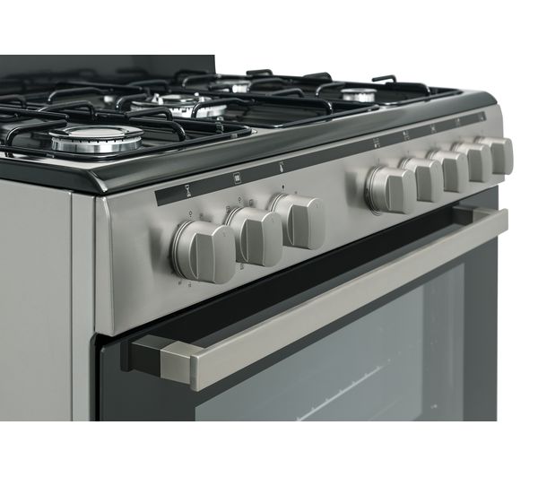 LOGIK LFTG90X18 90 cm Dual Fuel Range Cooker – Stainless Steel - Image 5