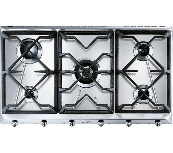 SMEG Cucina SRV596GH5 89 cm Gas Hob - Stainless Steel