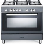 KENWOOD CK306SL 90 cm Dual Fuel Range Cooker - Slate Grey & Chrome