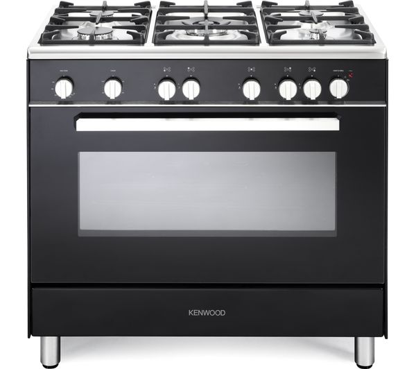 KENWOOD CK307G 90 cm Gas Range Cooker – Black & Chrome