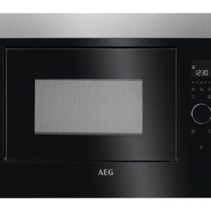 AEG MBE2658SEM Built-in Solo Microwave - Black & Stainless Steel